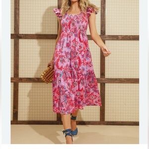Tuckernuck Beautiful floral midi dress .